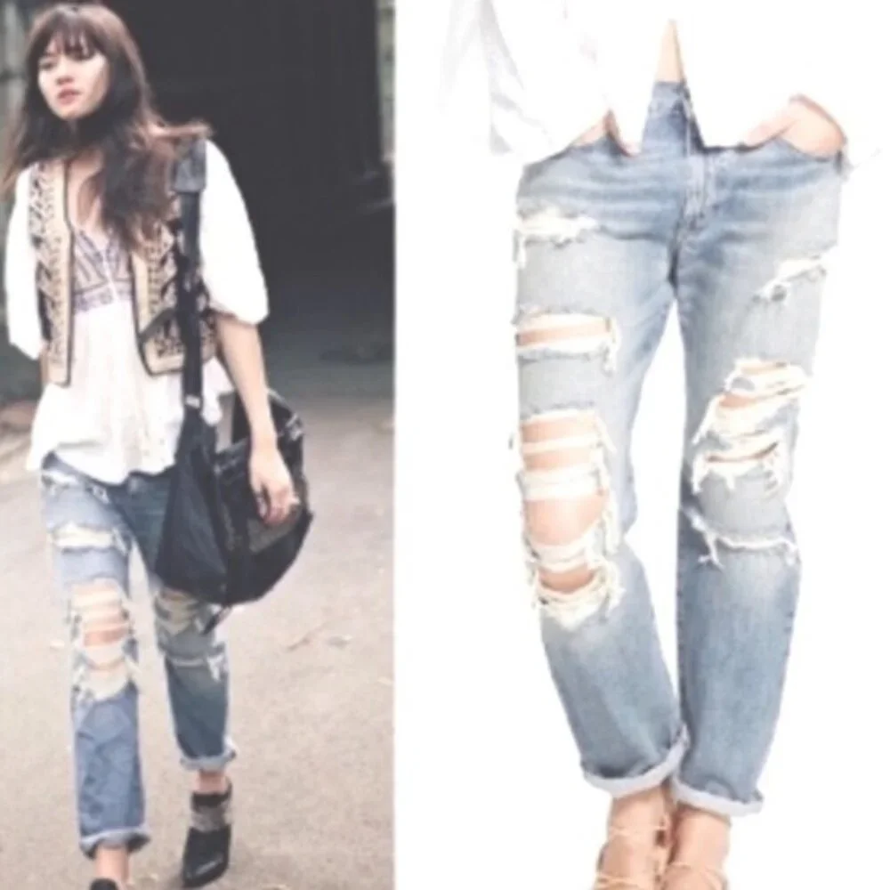 Denim and Supply Ralph Lauren boyfriend dressed jeans 30 - Picture 1 of 5